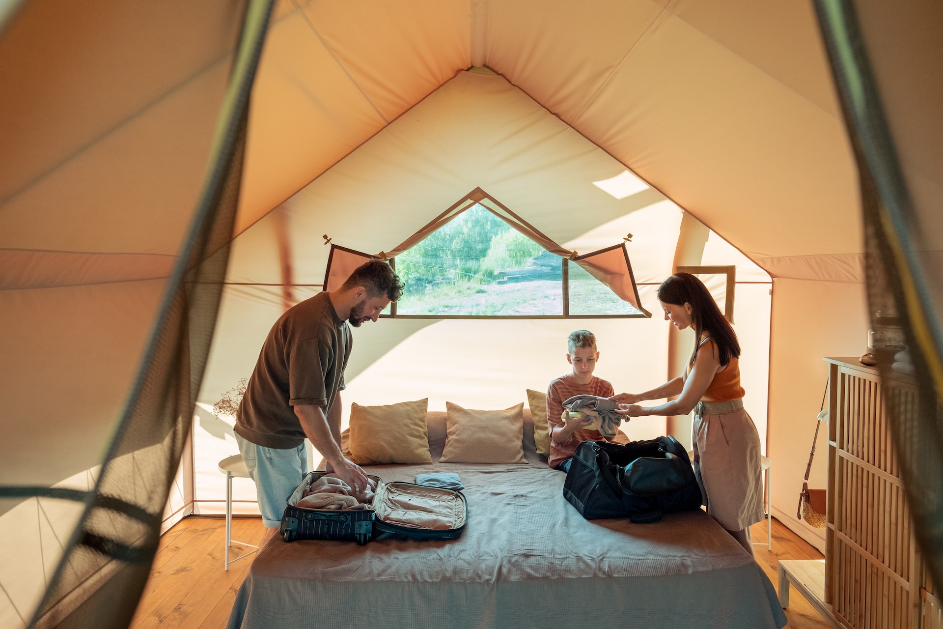 family glamping