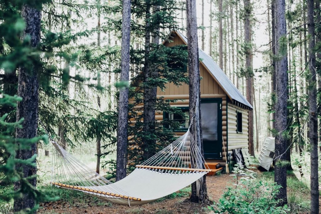 lodge with hammock