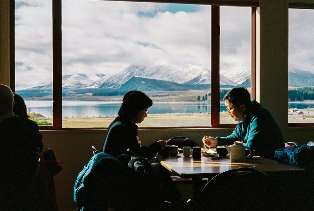 eating by the lake